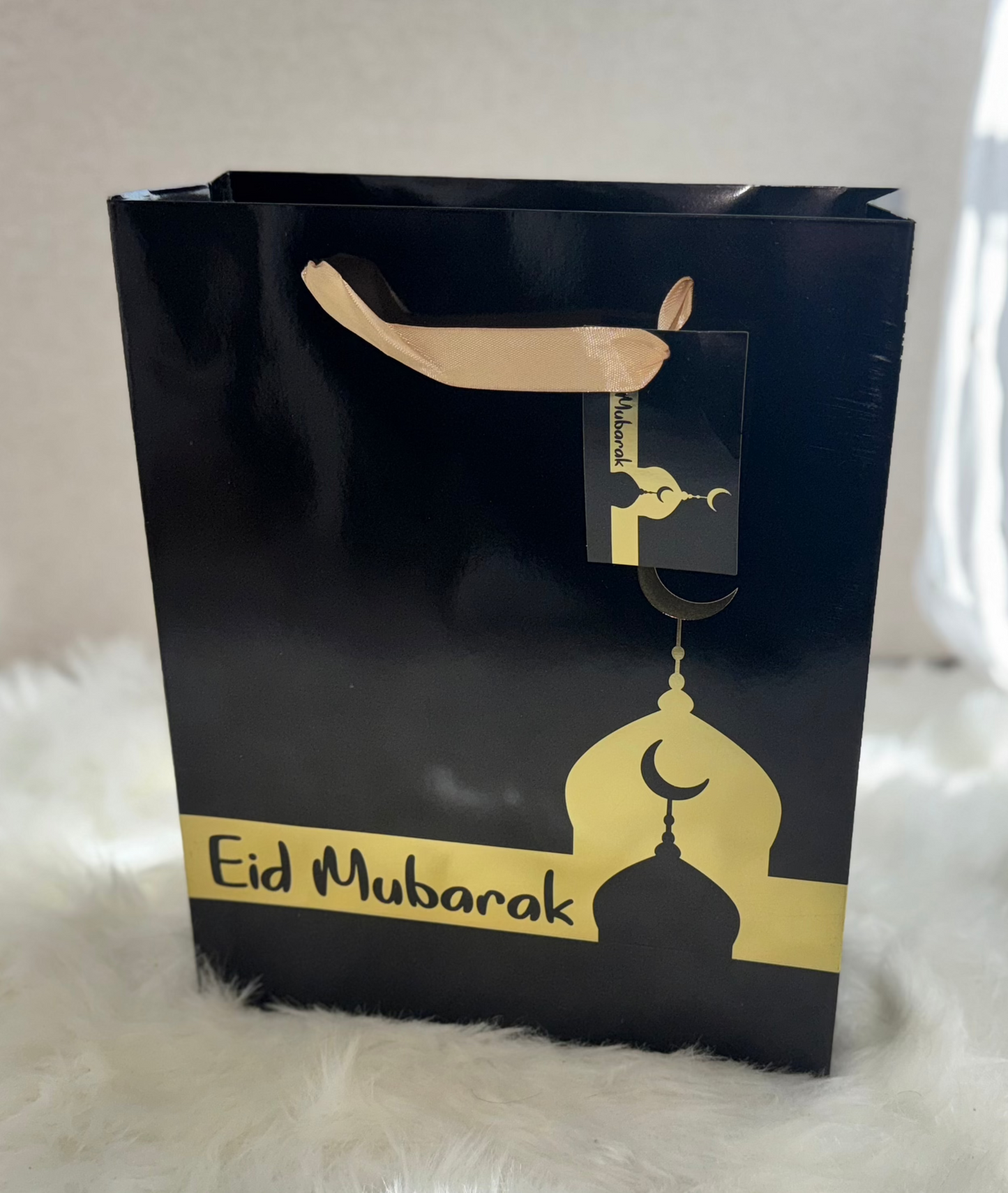 Black and Gold 'Eid Mubarak' Gift Bag