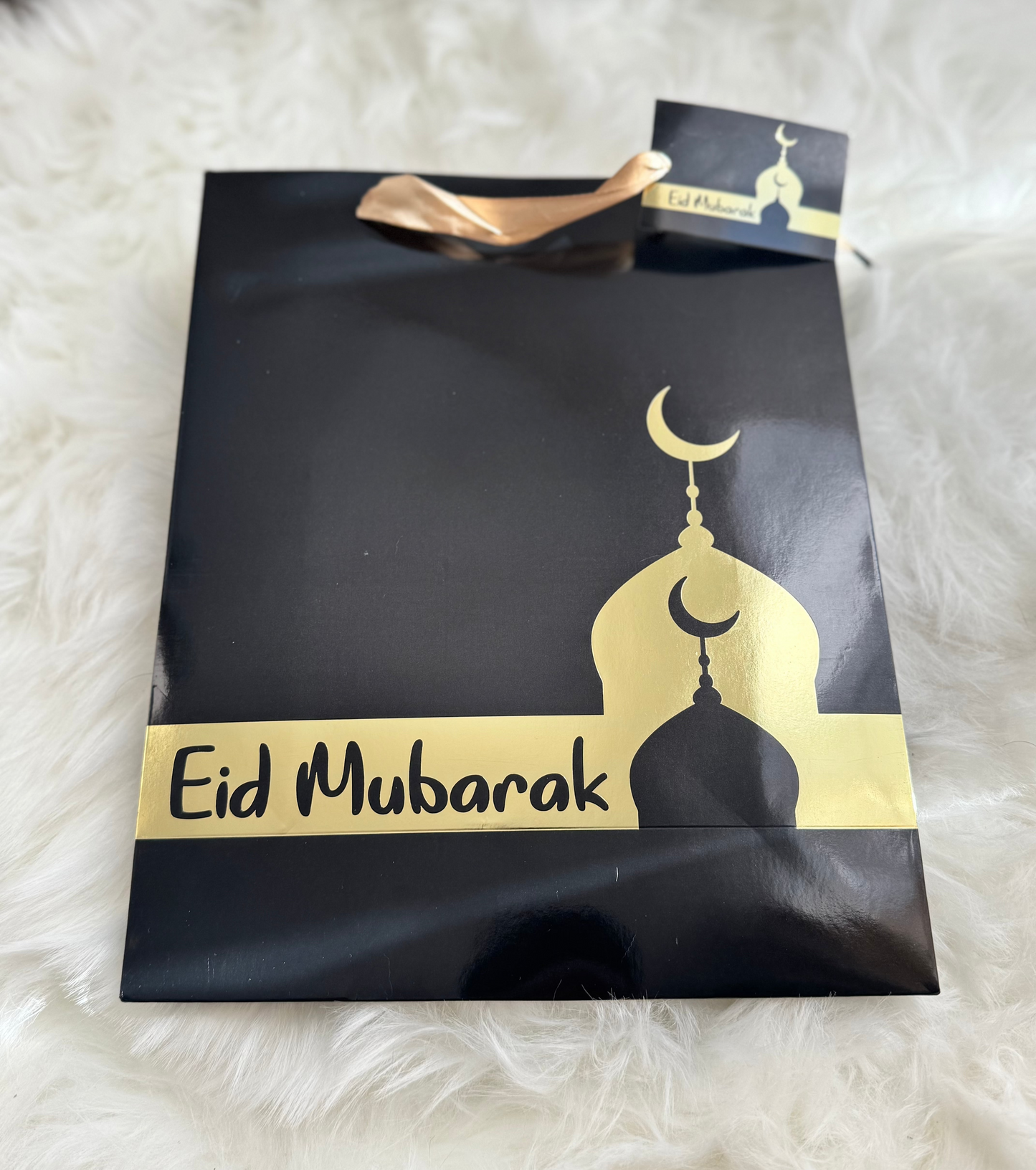 Black and Gold 'Eid Mubarak' Gift Bag