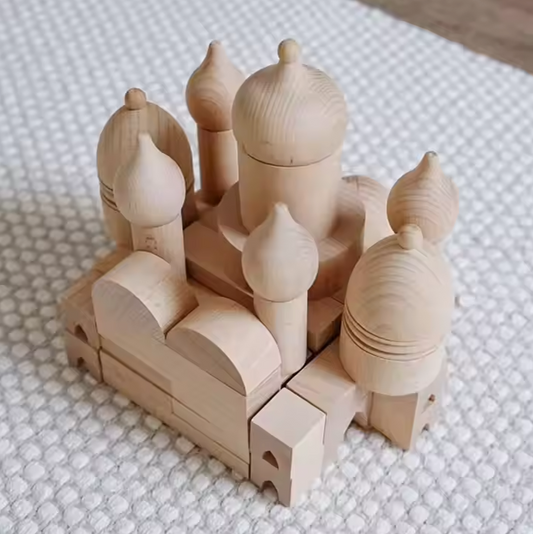 Wooden Mosque Building Blocks