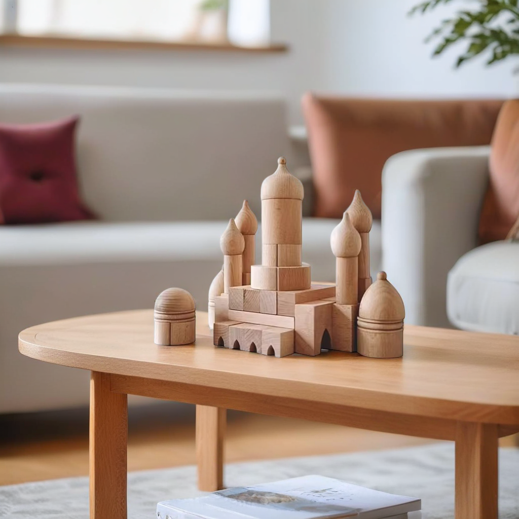 Wooden Mosque Building Blocks