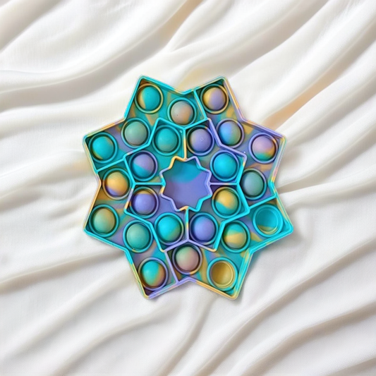 8-Pointed Star Pop-It Fidget Toy