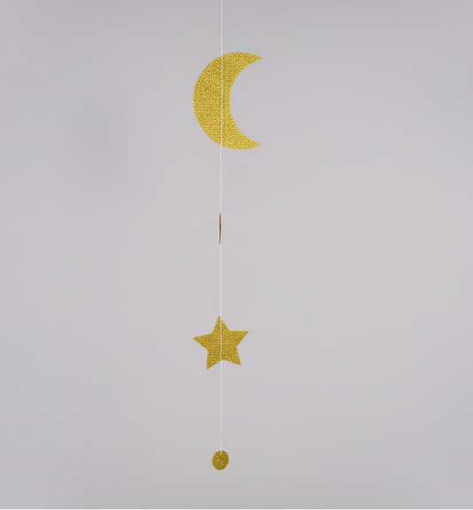 Gold Glitter String Decoration