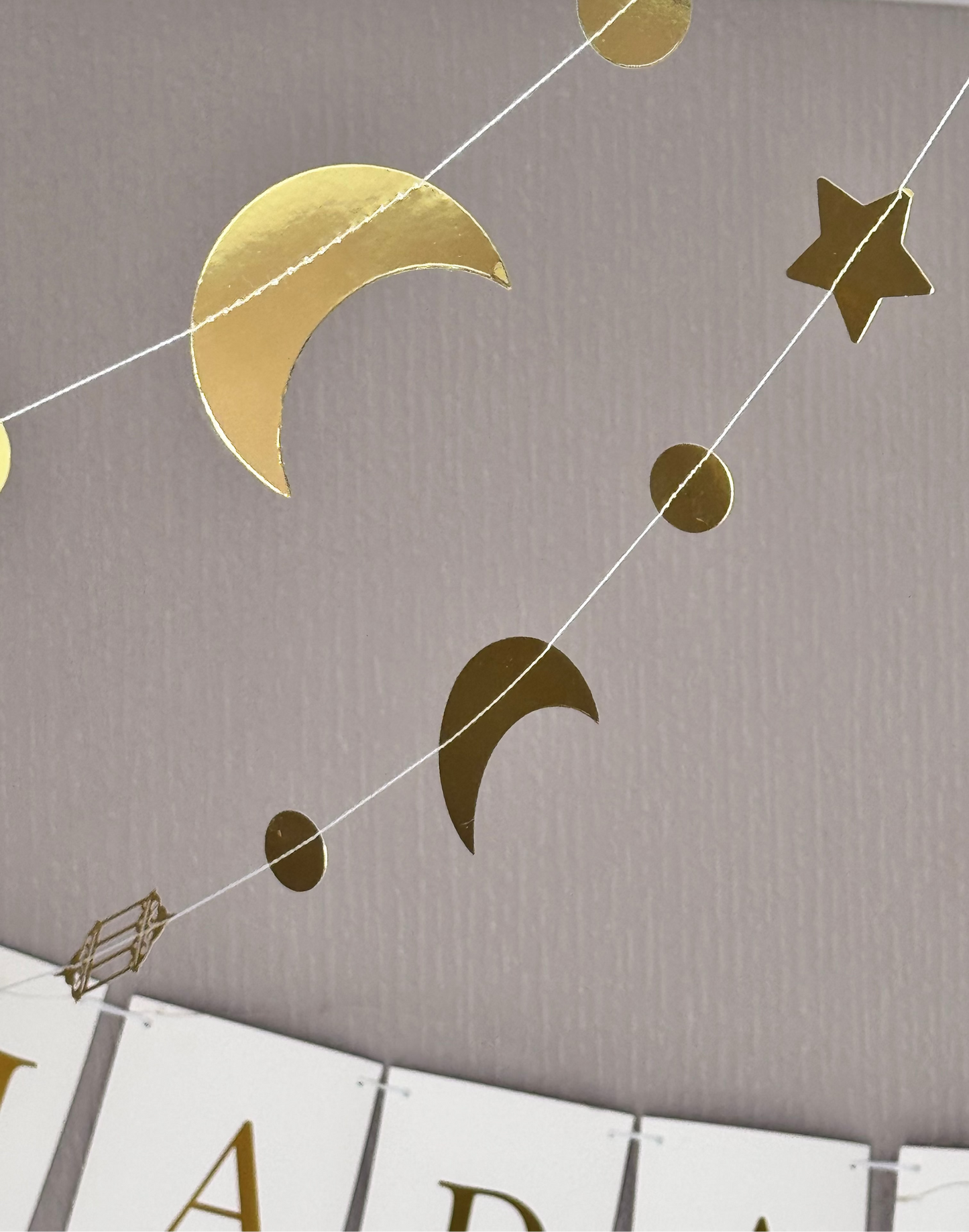 Gold Shiny String Decoration