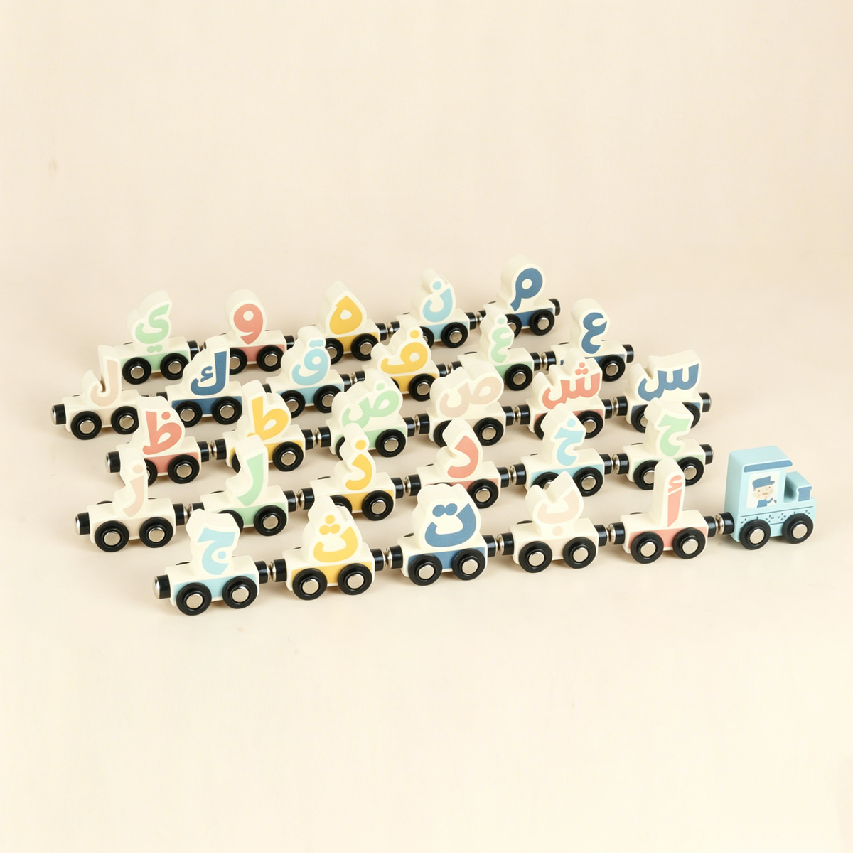 Alif Baa Taa Train - Wooden Arabic Alphabet Train