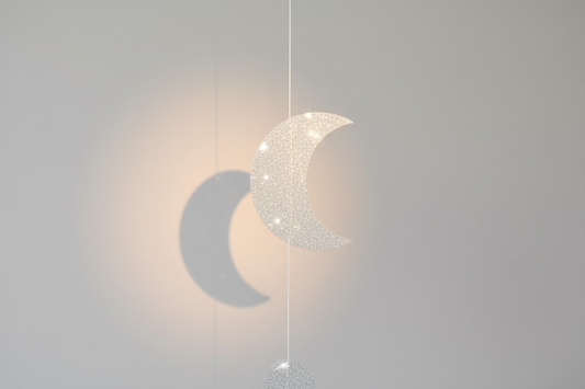 Silver Glitter String Decoration